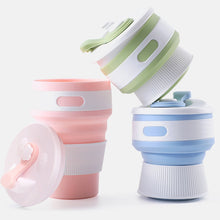 Load image into Gallery viewer, Portable Silicone Cup Hot FoldingTelescopic Multi-function Collapsible Drinking Coffee Cup Foldable Silica Mug Travel Cute Mugs
