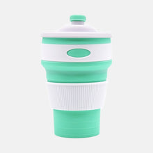 Load image into Gallery viewer, Portable Silicone Cup Hot FoldingTelescopic Multi-function Collapsible Drinking Coffee Cup Foldable Silica Mug Travel Cute Mugs

